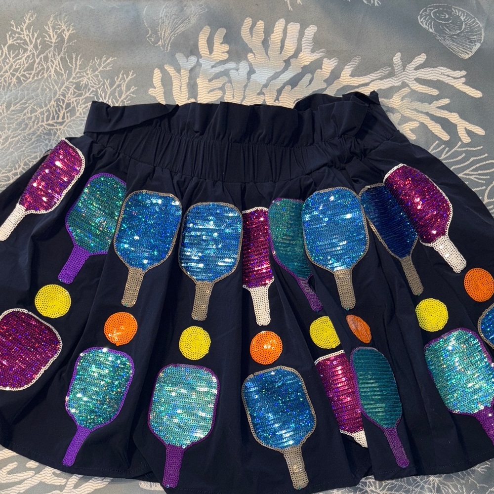 Queen of Sparkles XS pickleball  Paddle Skirt EUC